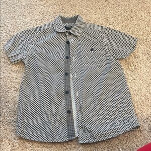 Boy’s Eighth Avenue  Black and White Patterned Dress Shirt